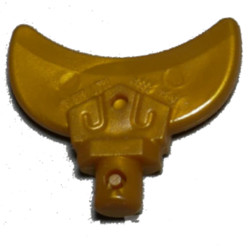 Weapon Blade, Curved with Bar in Perlgold