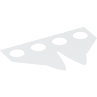 Hipwear Coattails, Pointed, Deep Cutout [Plain] Weiß