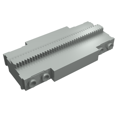 Vehicle Track, Monorail Straight Short Light Gray