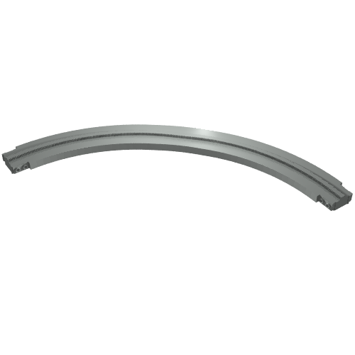 Vehicle Track, Monorail Curve Long Light Gray