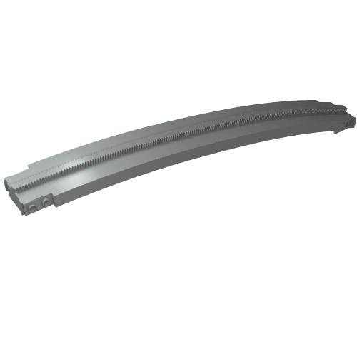 Vehicle Track, Monorail Track Ramp Upper Part in Light Gray