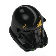 Helmet Imperial Death Trooper with Gold Cracks print Black