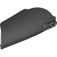 Large Figure Limb Cover, Armor with Ball Joint Socket and 2 Holes [Plain] Schwarz
