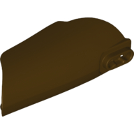 Large Figure Limb Cover, Armor with Ball Joint Socket and 2 Holes [Plain] Dark Brown
