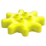 Duplo Gear 4 × 4 - 8 Tooth Vibrant Yellow