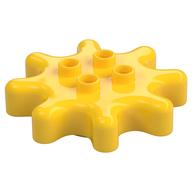 Duplo Gear 4 × 4 - 8 Tooth Yellow