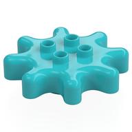 Duplo Gear 4 × 4 - 8 Tooth Medium Azure