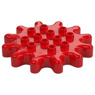 Duplo Gear 6 × 6 - 12 Tooth Red
