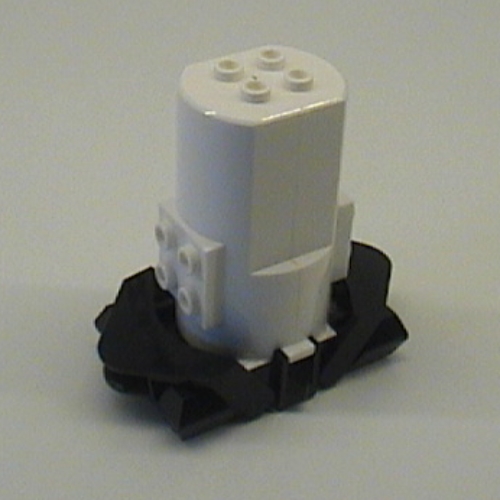 Motor, Monorail 9V with Long Couplings [Complete Assembly] White