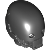 Large Figure Head K-2SO with Silver Scratches print Black