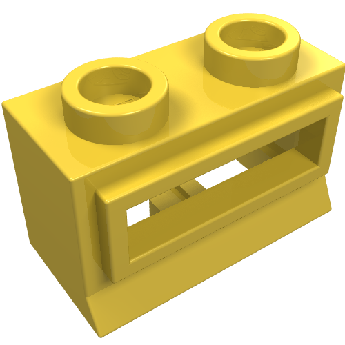 Window 1 × 2 × 1, Short Lip [no Glass] Yellow