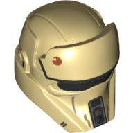 Helmet, Raised Forehead, Angular Front, Shore Trooper Print Tan