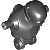 Droid Body and Head, Scratched K-2SO Print Black