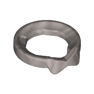 Minifig Neckwear Collar Flat Silver