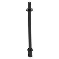 Bar 8L - Two Stop Rings / One Pin, Technic Figure Ski Pole [Flat End] Schwarz