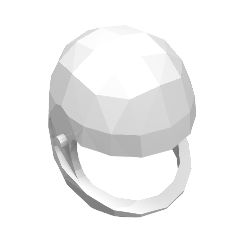 Technic Figure Helmet White
