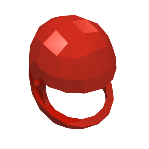 Technic Figure Helmet Red