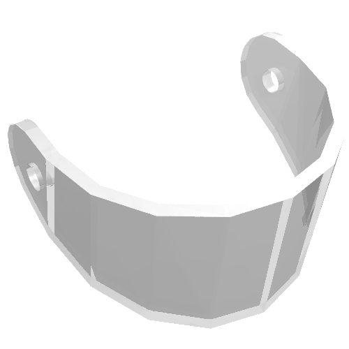Technic Figure Helmet Visor Trans-Clear
