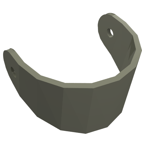 Technic Figure Helmet Visor Dark Gray