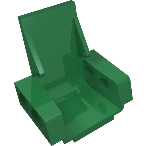 Technic Seat / Chair [3 × 2 Base] Green