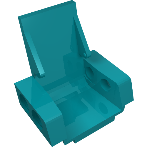 Technic Seat / Chair [3 × 2 Base] Dunkeltürkis