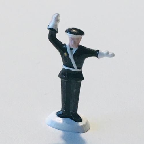 HO Scale Accessory Policeman One Hand Up [Keine Farbe/Beliebige Farbe]