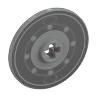 Technic Disc 3 × 3 with Dark Bluish Grey Circle, Bolts print Hellblaugrau