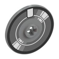 Technic Disc 3 × 3 with CD/Optical Disc print Hellblaugrau