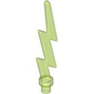 Wave / Lightning Angular, Single Transparent-Hellgrün