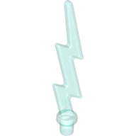 Wave / Lightning Angular, Single Trans-Light Blue