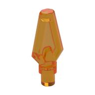 Weapon Pike / Spear Tip with Bar Transparent-Orange