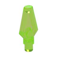 Weapon Pike / Spear Tip with Bar Trans-Bright Green