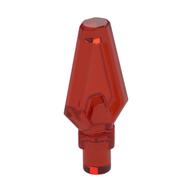 Weapon Pike / Spear Tip with Bar Trans-Red