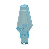 Weapon Pike / Spear Tip with Bar Trans-Light Blue