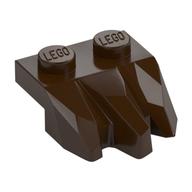 Plate Special 2 × 3 with Rocks Dunkelbraun
