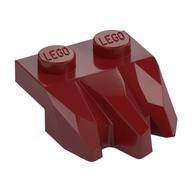 Plate Special 2 × 3 with Rocks Dunkelrot