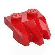 Plate Special 2 × 3 with Rocks Red