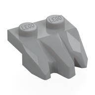 Plate Special 2 × 3 with Rocks Hellblaugrau