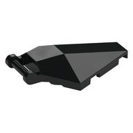 Windscreen 6 × 4 × 1 Hexagonal with Handle Black