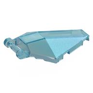 Windscreen 6 × 4 × 1 Hexagonal with Handle Opal Trans-Light Blue