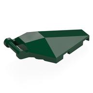 Windscreen 6 × 4 × 1 Hexagonal with Handle Dark Green