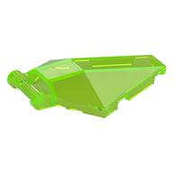 Windscreen 6 × 4 × 1 Hexagonal with Handle Transparent-Hellgrün