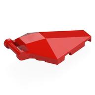 Windscreen 6 × 4 × 1 Hexagonal with Handle Red