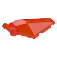 Windscreen 6 × 4 × 1 Hexagonal with Handle Transparent-Neonorange