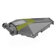 Windscreen 6 × 4 × 1 Hexagonal with Handle and Olive Green Stripe print Trans-Black