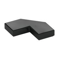 Tile Special 2 × 2 Corner with Cut Corner - Facet Black