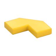Tile Special 2 × 2 Corner with Cut Corner - Facet Yellow