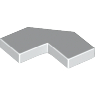 Tile Special 2 × 2 Corner with Cut Corner - Facet White