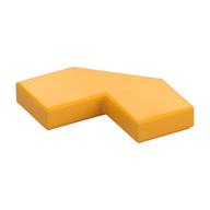 Tile Special 2 × 2 Corner with Cut Corner - Facet Bright Light Orange