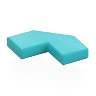 Tile Special 2 × 2 Corner with Cut Corner - Facet Mittelazur